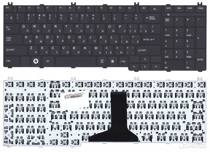 Клавиатура Toshiba C650 C660 L650 L670 L750 черная