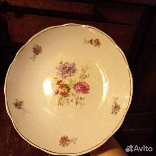 Ваза на ножке фарфор СССР