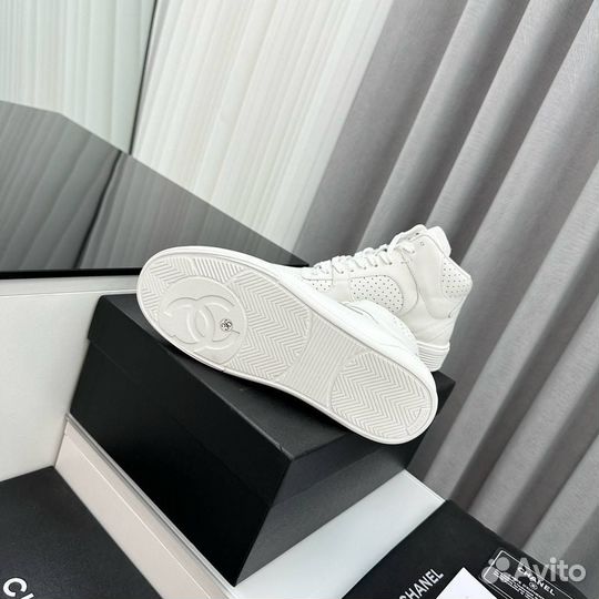 Высокие кроссовки Chanel женские премиум (37-41)