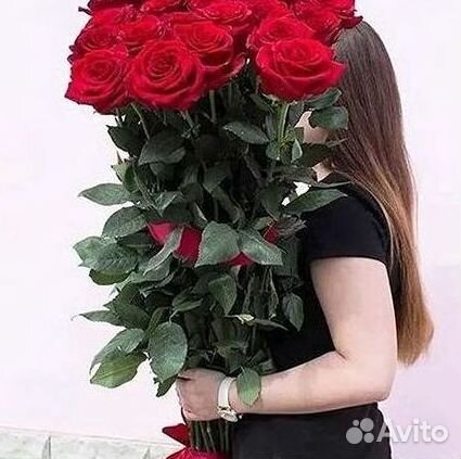 Высокие метровые розы Букеты Доставка