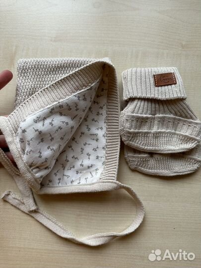 Шапка (40-42) + пинетки Loomknits