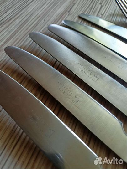 Столовый набор ложки и вилки мельхиор