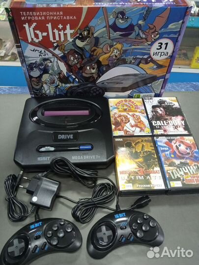 Sega 16бит. Картриджи и джостики