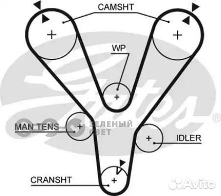 Gates 5555XS Ремень грм hyundai sonata EF/tucson/s