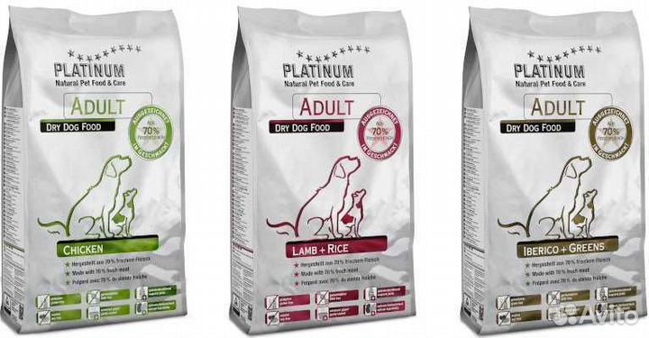 Сухой корм Platinum Adult (Ягненок,рис), 1,5 кг