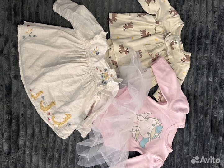 Вещи пакетом на девочку 56 62 68