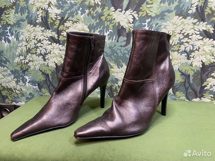 Ботильоны винтаж кожа 38-39 Бразилия