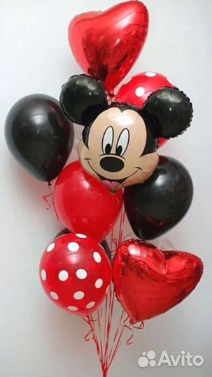 Воздушные шары с Микки и Минни