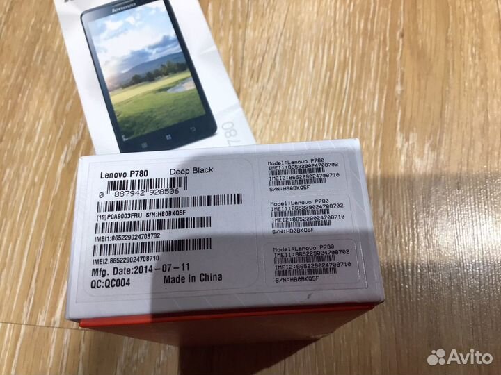 Коробка от Lenovo p780, s660