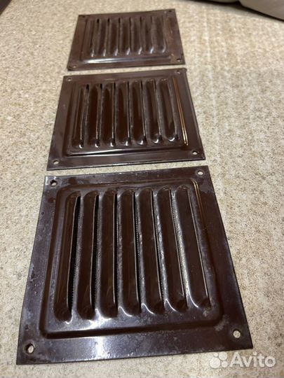 Вентиляционная решетка с сеткой 3 шт