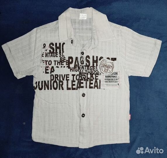Футболки+рубашки на мальчика 92-116