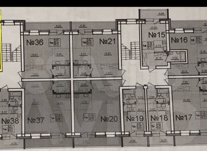 1-к. квартира, 52 м², 3/3 эт.
