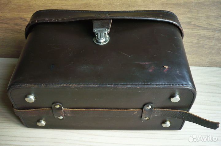 Ретро Кожаный Кофр для фотокинотехники СССР 60-х г