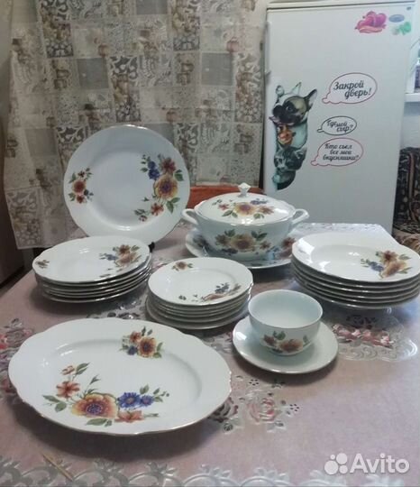 Столовый сервиз чехословакия, времен СССР