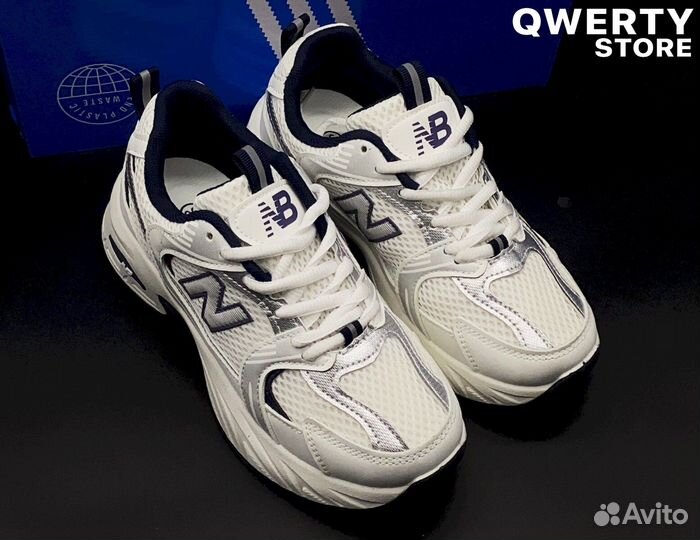 NB 530: Женские, белые, 36-41, для повседневной но