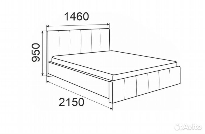 Кровать Милана с пм