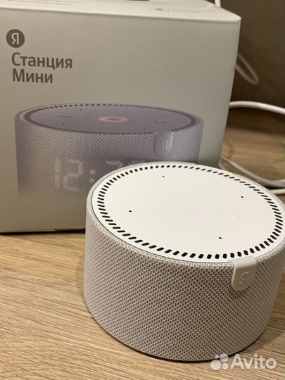 Яндекс станция мини с часами новая