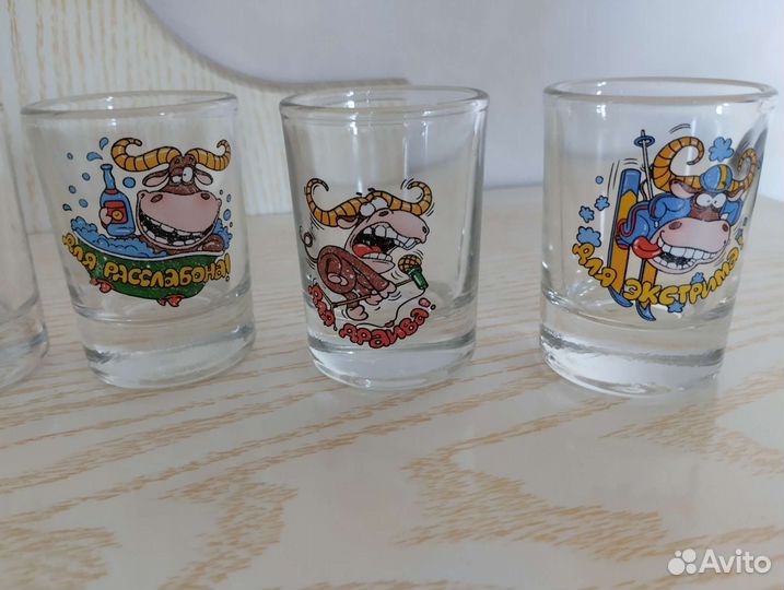 Новый Набор стопок для водки 6шт