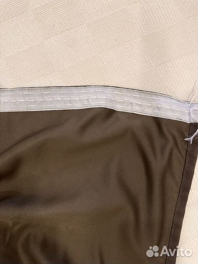 Шторы канвас бу шоколадный цвет