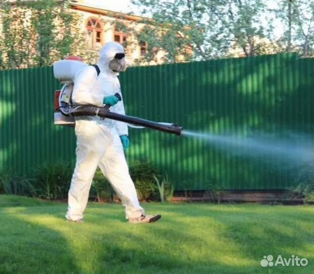 Обработка участков от комаров и клещей