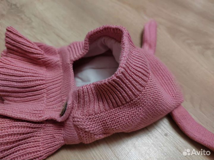 Шапка шлем для новорожденных 