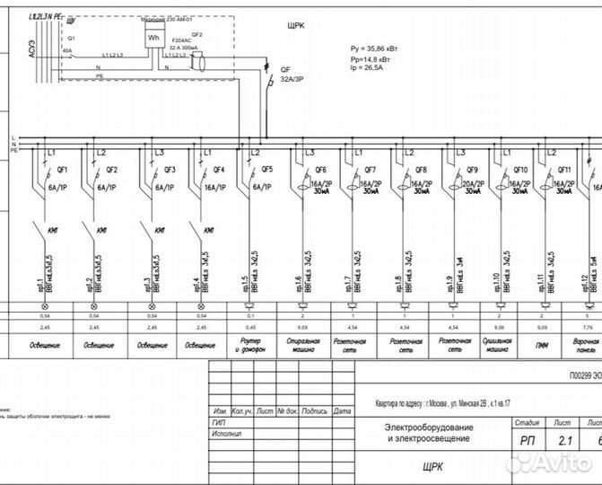 Электропроект Проект электрики