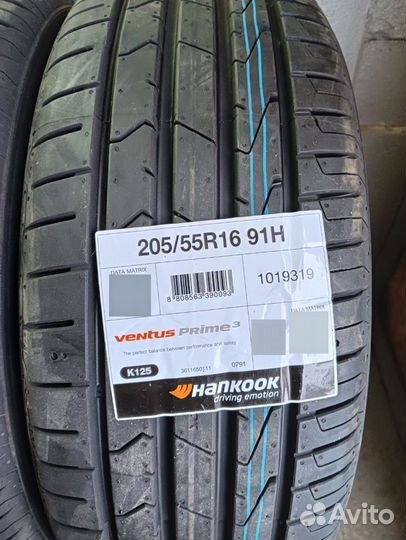 Hankook Ventus Prime 3 K125 205/55 R16 91H