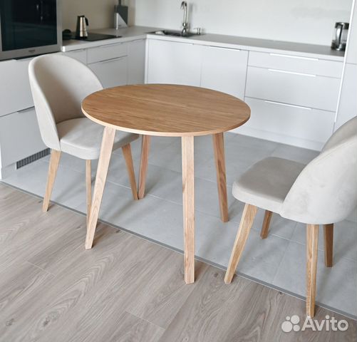 Стол и стулья дуб
