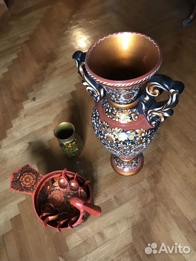 Набор деревянной посуды Хохома