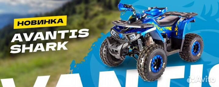 Квадроцикл avantis HS8 shark Premium Рассрочка