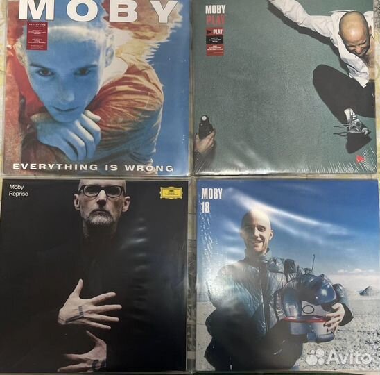 4 альбома Moby vinyl
