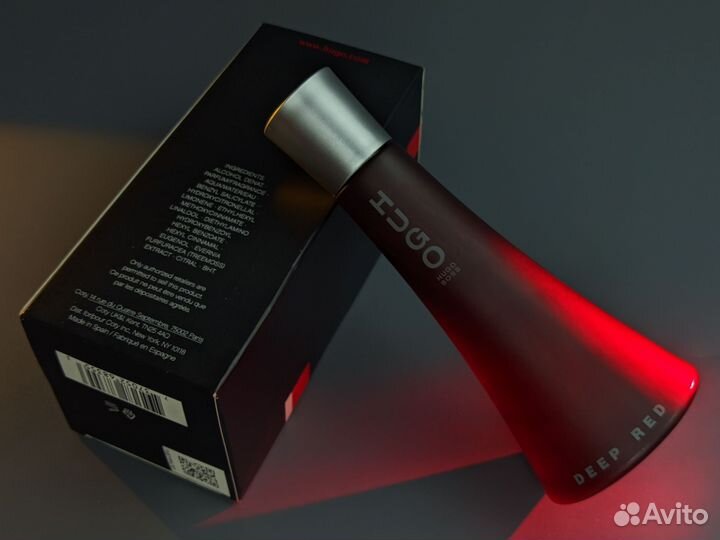 Аромат hugo boss deep RED для сексуальной женщины