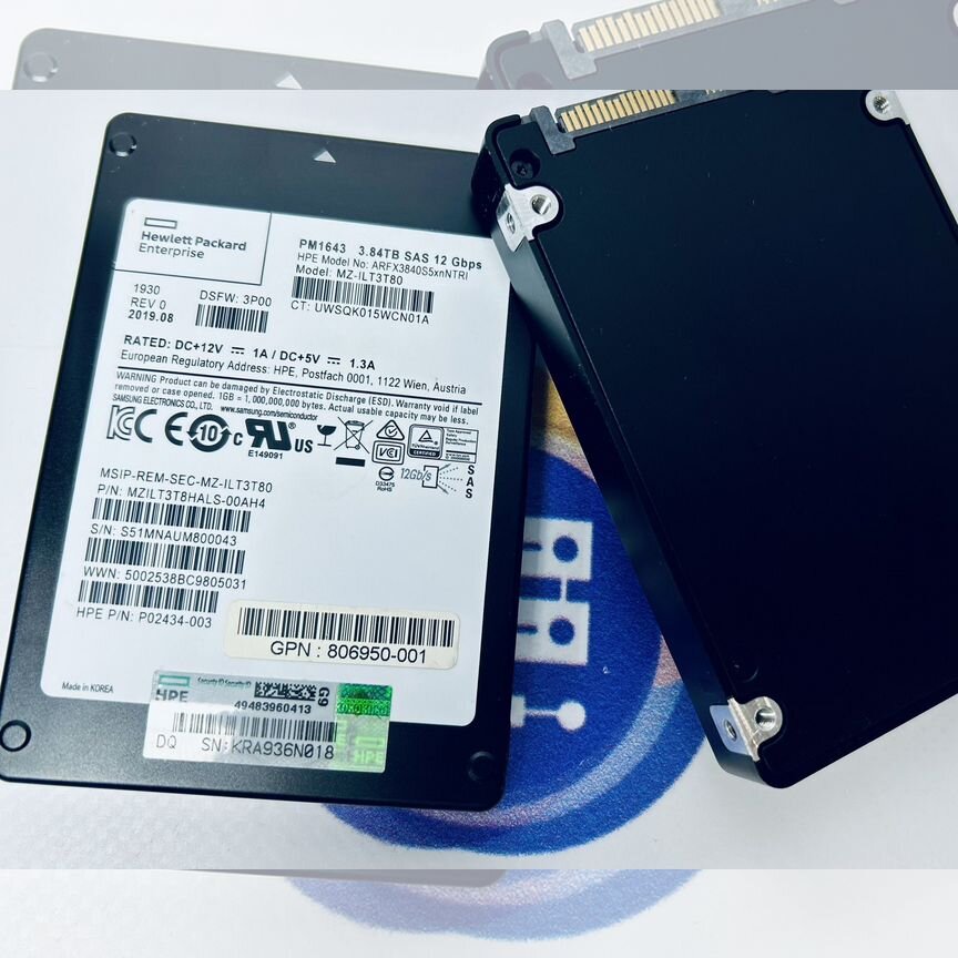 [PM1643] Серверный Ssd Sas Samsung 3.84tb Pm1643