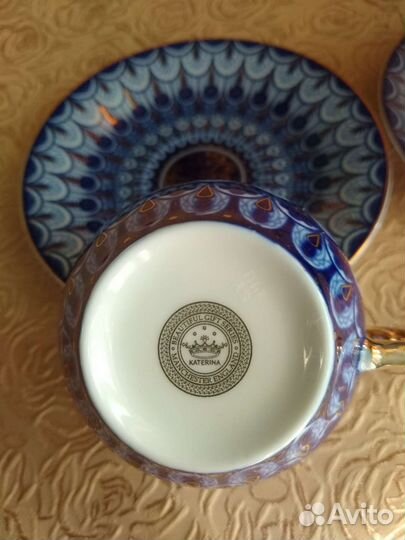 Чашка с блюдцем фарфор