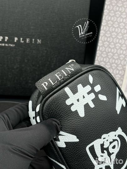 Сумка через плечо Philipp Plein натуральная кожа