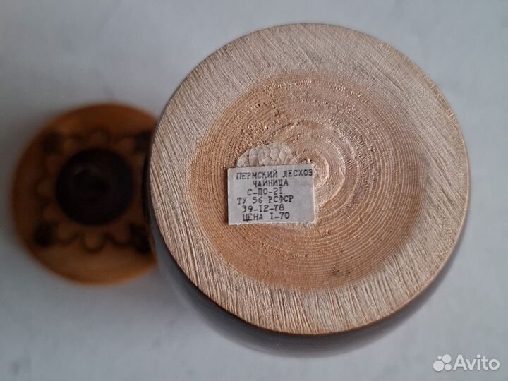 Шкатулка солонки деревянные СССР