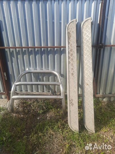 Пороги с кенгурятником для нивы chevrolet