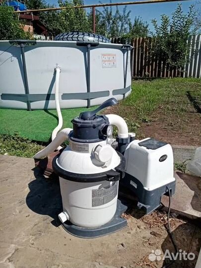 Песочный фильтр насос для бассейна Intex 4000 л/ч