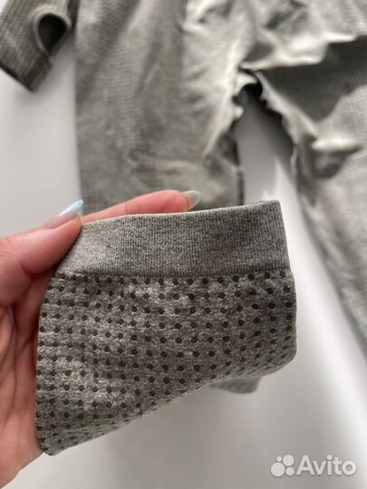 Одежда для фитнеса/йоги, бесшовный комплект, S