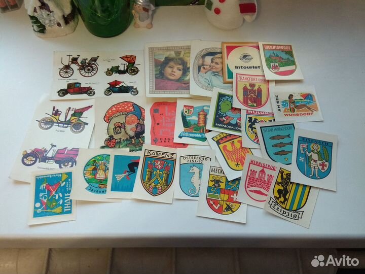 Переводилки, карт.шокол, отельн.,рекл.листСССР,пр