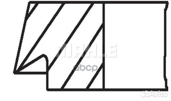 Комплект поршневых колец 02202N0 Mahle/Knecht
