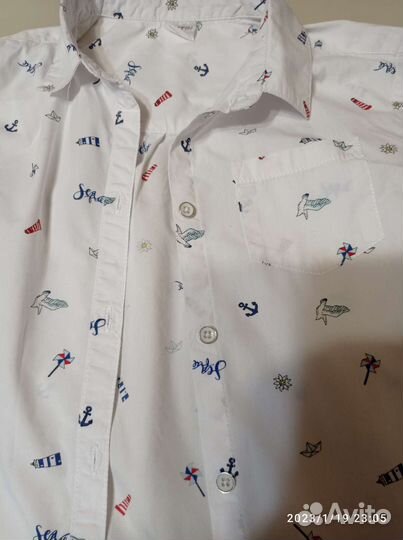 Стильная рубашка для девочки Ostin, р. 134