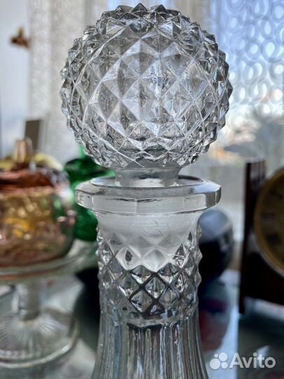 Графин и стопки богемия