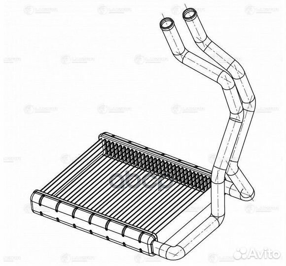 Радиатор печки elantra 06- LRH08H1 luzar