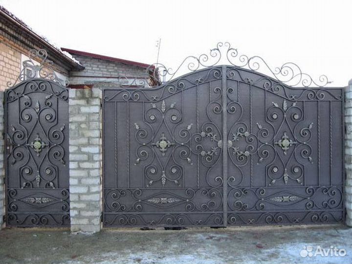 Кованые ворота, калитки