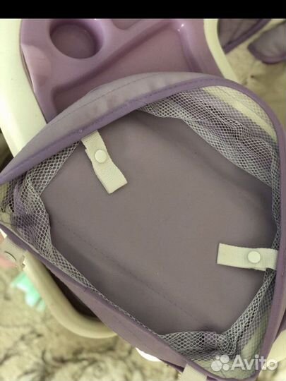 Стульчик для кормления babyton 2 в 1 пурпурный