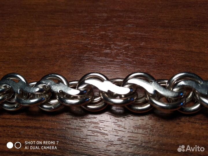 Серебряный браслет мужской