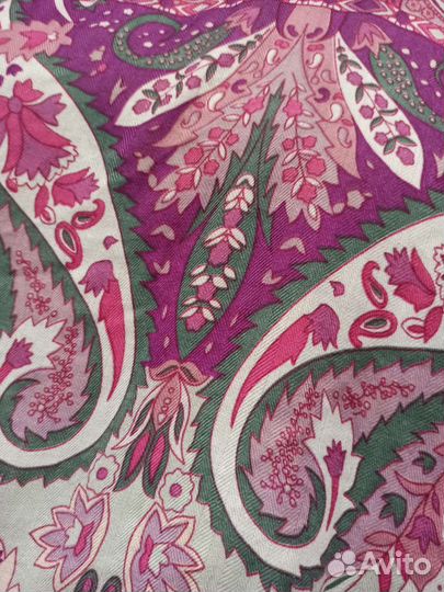 Платок огромный, шаль 140см шерсть pashmina