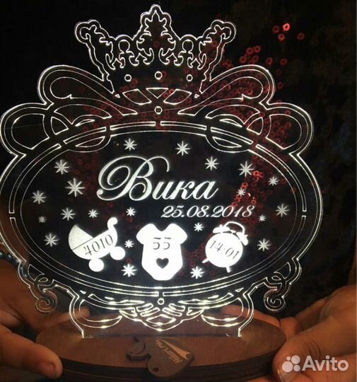 Светильник детский на подарок (ночник)