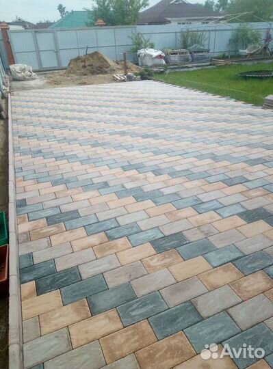 Укладка, тротуарной плитки